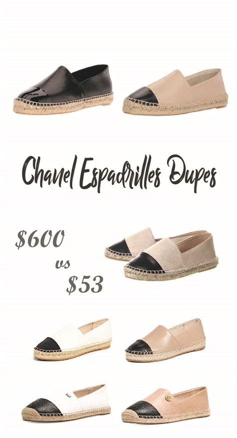 chanel espadrilles dupe ebay